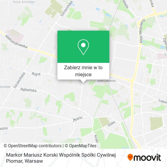 Mapa Markor Mariusz Korski Wspólnik Spółki Cywilnej Piomar