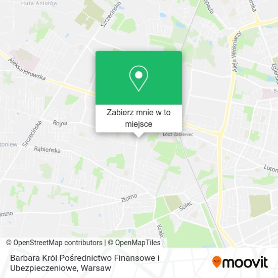 Mapa Barbara Król Pośrednictwo Finansowe i Ubezpieczeniowe