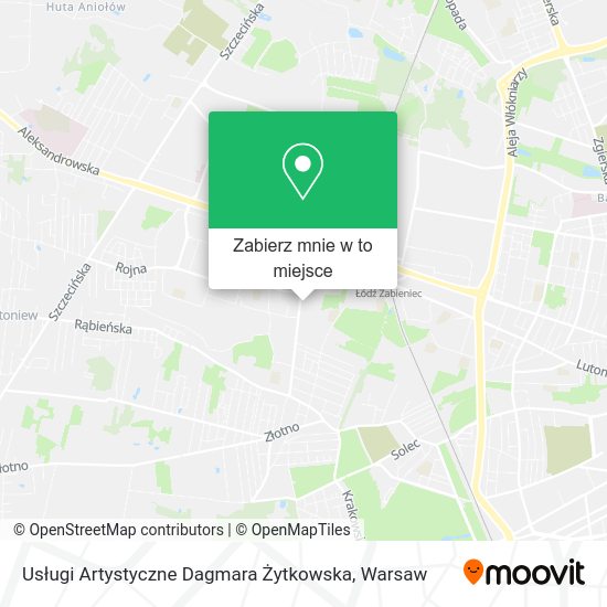 Mapa Usługi Artystyczne Dagmara Żytkowska