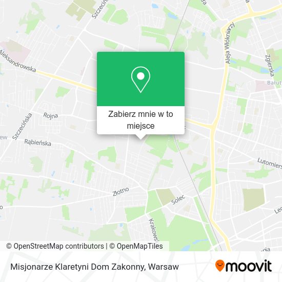 Mapa Misjonarze Klaretyni Dom Zakonny