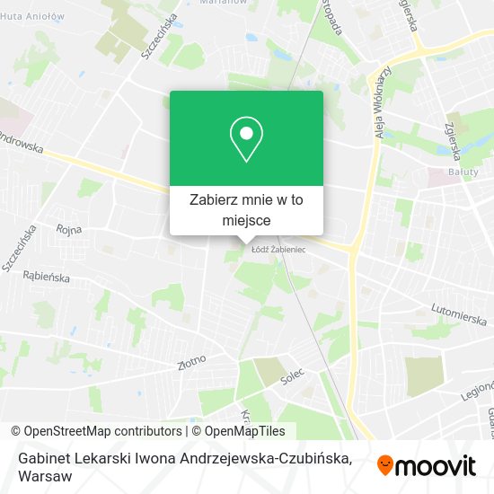 Mapa Gabinet Lekarski Iwona Andrzejewska-Czubińska