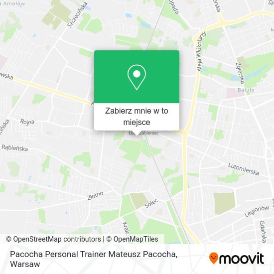 Mapa Pacocha Personal Trainer Mateusz Pacocha