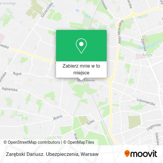 Mapa Zarębski Dariusz. Ubezpieczenia