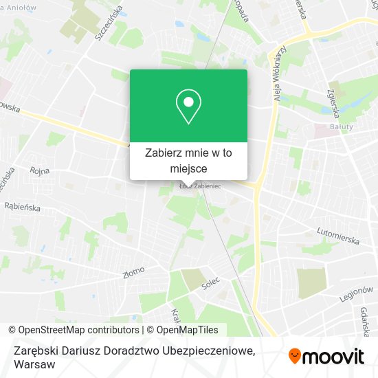 Mapa Zarębski Dariusz Doradztwo Ubezpieczeniowe