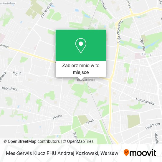 Mapa Mea-Serwis Klucz FHU Andrzej Kozłowski