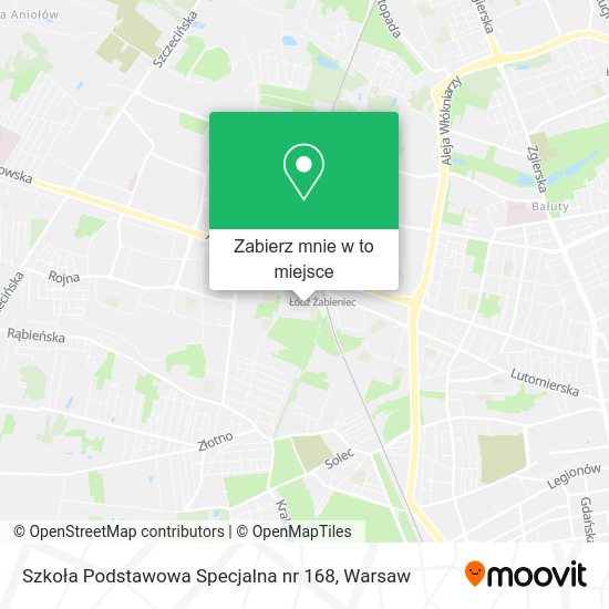 Mapa Szkoła Podstawowa Specjalna nr 168