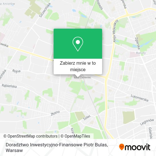 Mapa Doradztwo Inwestycyjno-Finansowe Piotr Bulas