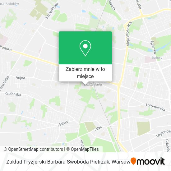 Mapa Zakład Fryzjerski Barbara Swoboda Pietrzak