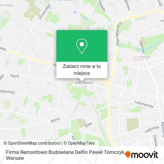 Mapa Firma Remontowo Budowlana Delfin Paweł Tomczyk