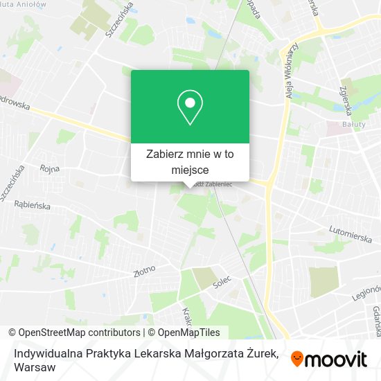 Mapa Indywidualna Praktyka Lekarska Małgorzata Żurek