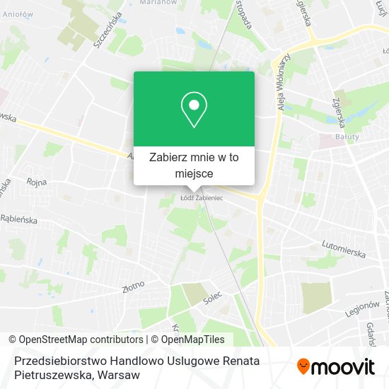 Mapa Przedsiebiorstwo Handlowo Uslugowe Renata Pietruszewska