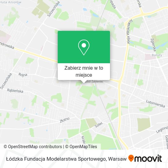 Mapa Łódzka Fundacja Modelarstwa Sportowego