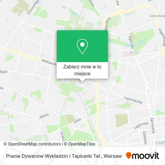 Mapa Pranie Dywanów Wykładzin i Tapicerki Tel.