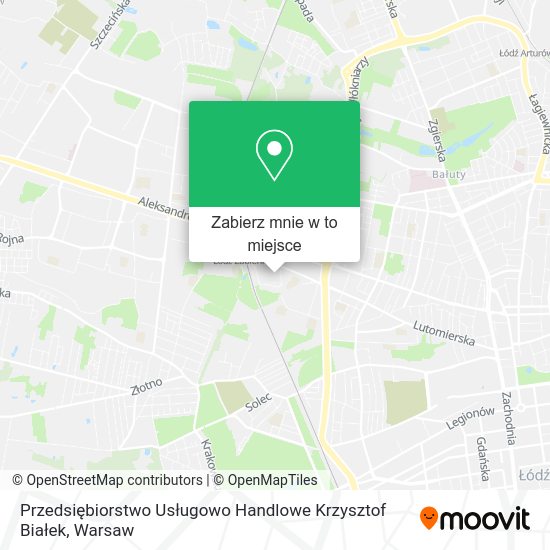 Mapa Przedsiębiorstwo Usługowo Handlowe Krzysztof Białek