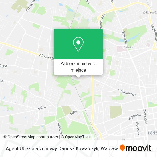 Mapa Agent Ubezpieczeniowy Dariusz Kowalczyk