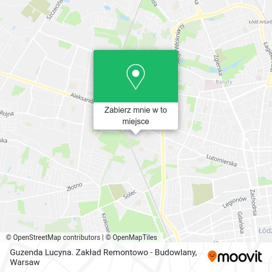 Mapa Guzenda Lucyna. Zakład Remontowo - Budowlany