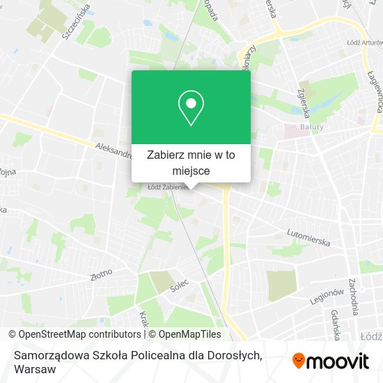 Mapa Samorządowa Szkoła Policealna dla Dorosłych