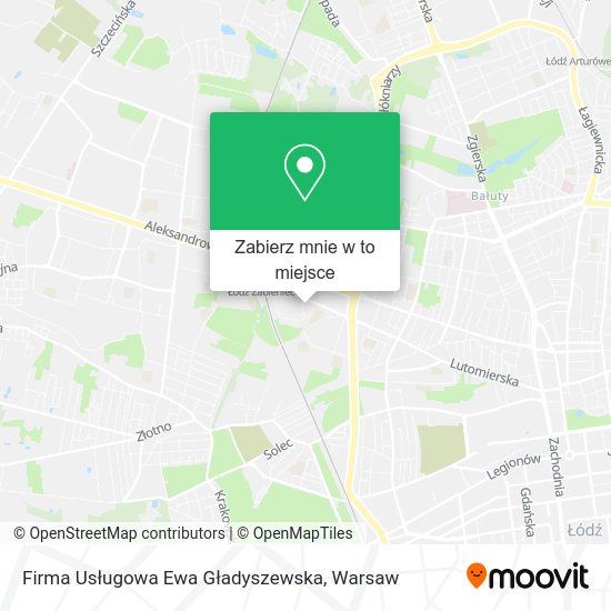 Mapa Firma Usługowa Ewa Gładyszewska