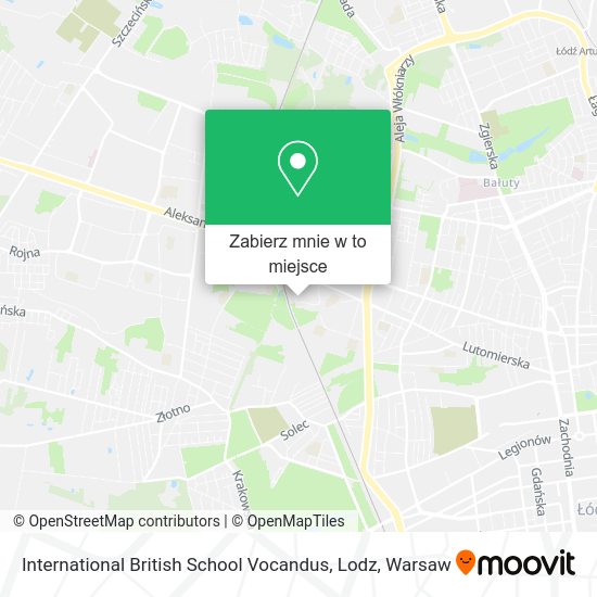 Mapa International British School Vocandus, Lodz