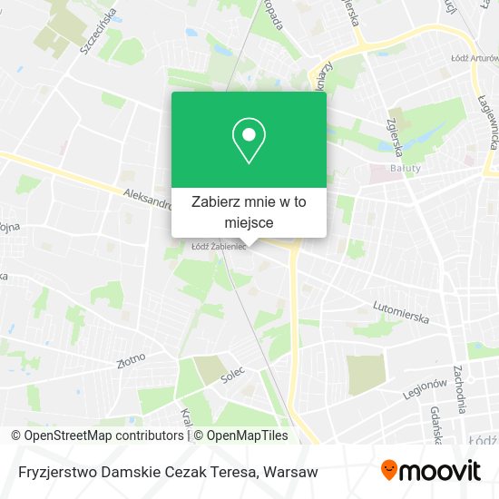 Mapa Fryzjerstwo Damskie Cezak Teresa