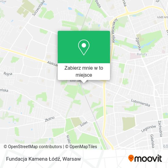 Mapa Fundacja Kamena Łódź