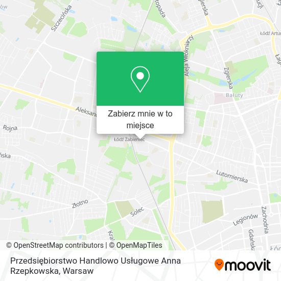 Mapa Przedsiębiorstwo Handlowo Usługowe Anna Rzepkowska