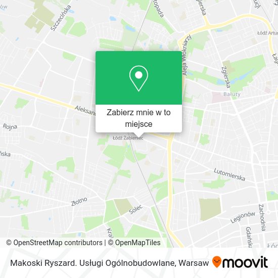 Mapa Makoski Ryszard. Usługi Ogólnobudowlane