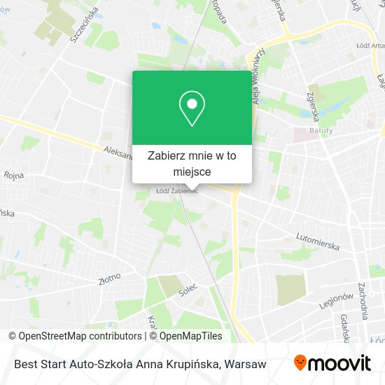 Mapa Best Start Auto-Szkoła Anna Krupińska