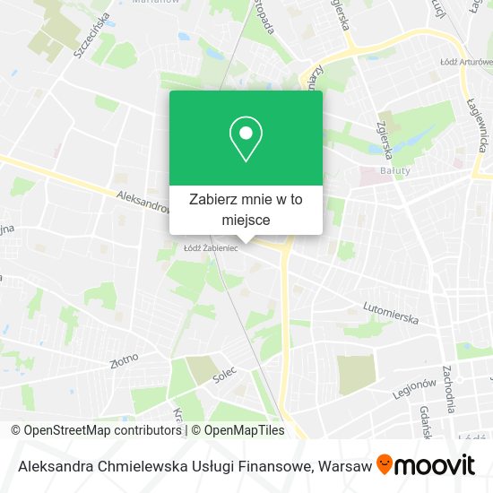 Mapa Aleksandra Chmielewska Usługi Finansowe