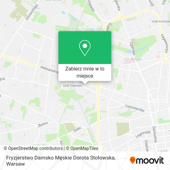 Mapa Fryzjerstwo Damsko Męskie Dorota Stołowska