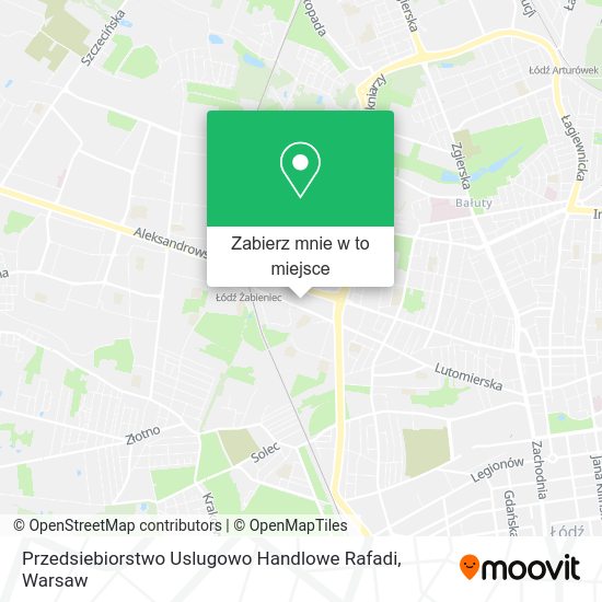 Mapa Przedsiebiorstwo Uslugowo Handlowe Rafadi