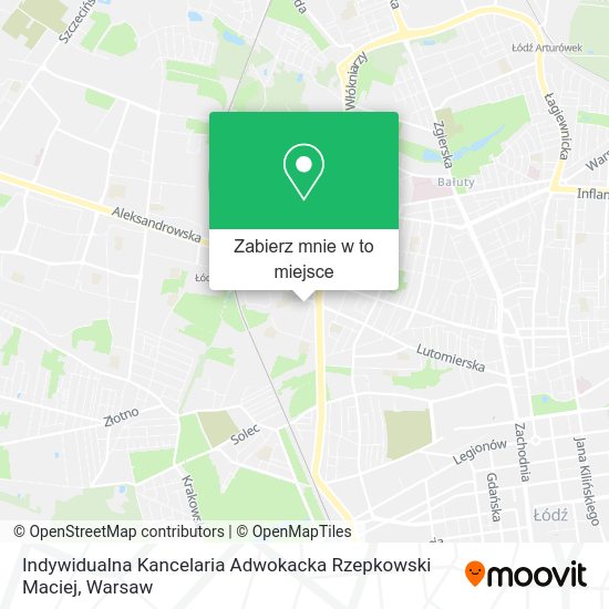 Mapa Indywidualna Kancelaria Adwokacka Rzepkowski Maciej