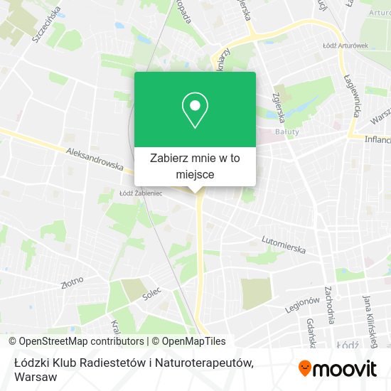 Mapa Łódzki Klub Radiestetów i Naturoterapeutów