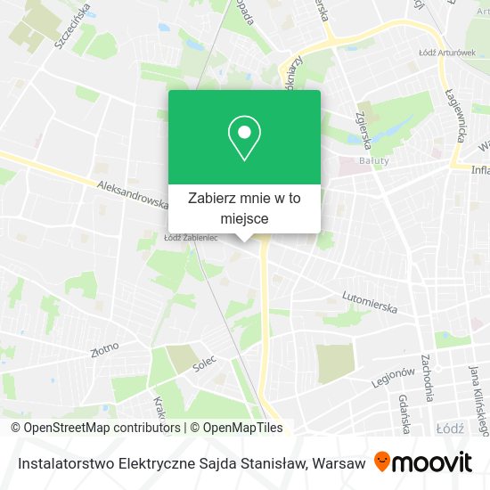 Mapa Instalatorstwo Elektryczne Sajda Stanisław