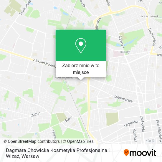 Mapa Dagmara Chowicka Kosmetyka Profesjonalna i Wizaż