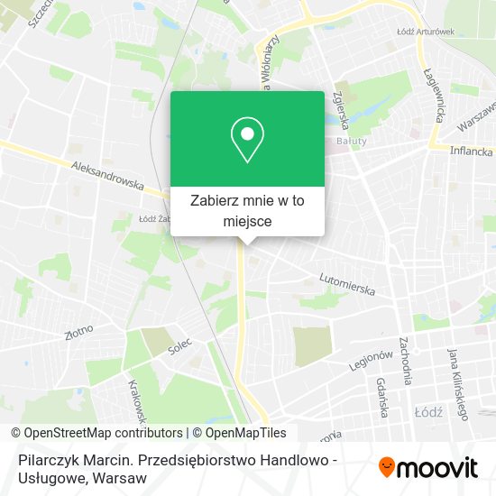 Mapa Pilarczyk Marcin. Przedsiębiorstwo Handlowo - Usługowe