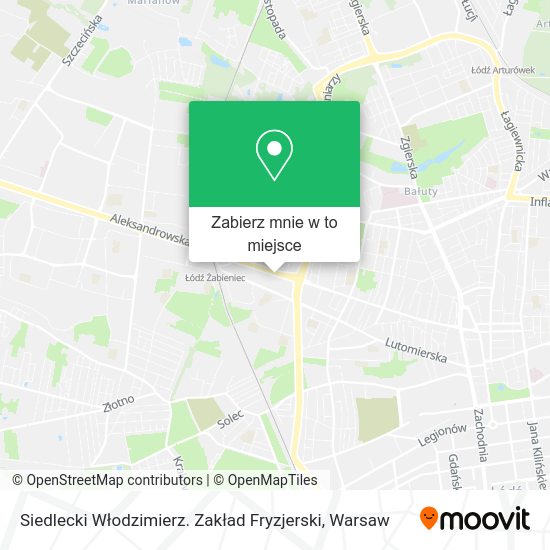 Mapa Siedlecki Włodzimierz. Zakład Fryzjerski