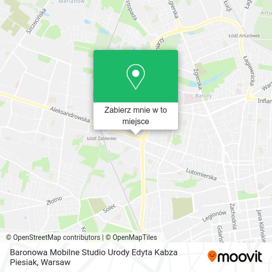 Mapa Baronowa Mobilne Studio Urody Edyta Kabza Piesiak