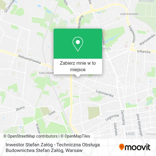 Mapa Inwestor Stefan Załóg - Techniczna Obsługa Budownictwa Stefan Załóg