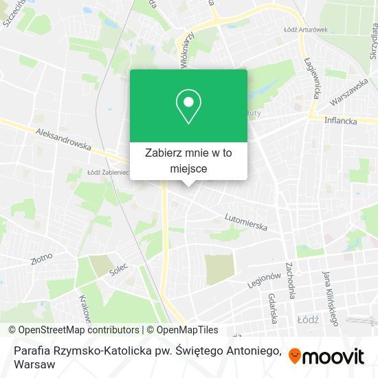 Mapa Parafia Rzymsko-Katolicka pw. Świętego Antoniego