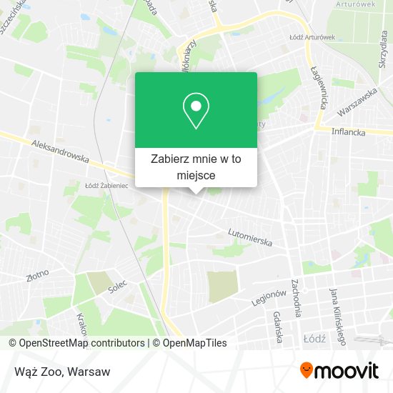 Mapa Wąż Zoo