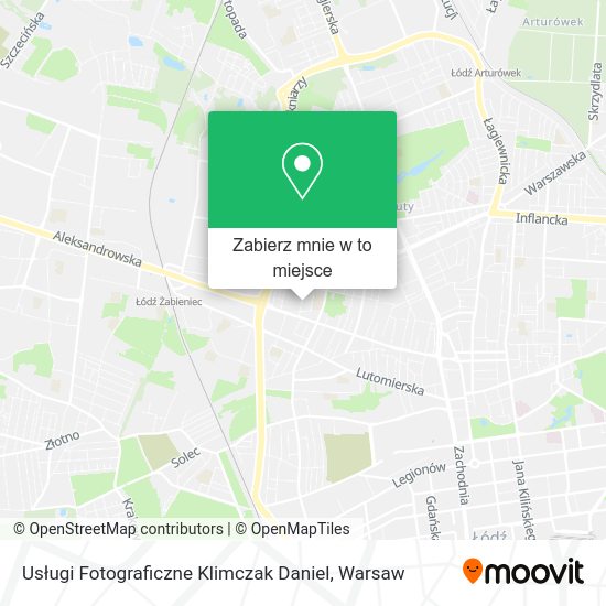 Mapa Usługi Fotograficzne Klimczak Daniel