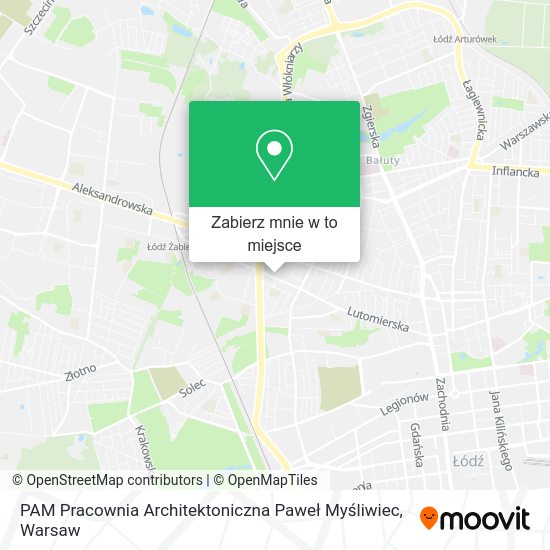 Mapa PAM Pracownia Architektoniczna Paweł Myśliwiec