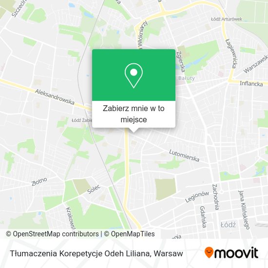 Mapa Tłumaczenia Korepetycje Odeh Liliana