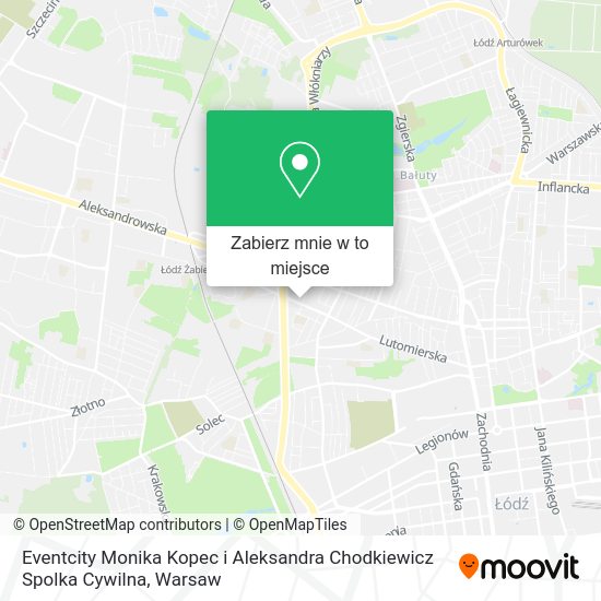 Mapa Eventcity Monika Kopec i Aleksandra Chodkiewicz Spolka Cywilna