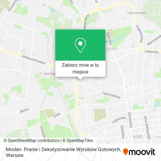 Mapa Modan. Pranie i Dekatyzowanie Wyrobów Gotowych