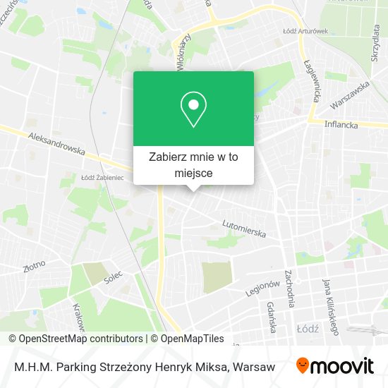 Mapa M.H.M. Parking Strzeżony Henryk Miksa