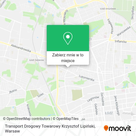 Mapa Transport Drogowy Towarowy Krzysztof Lipiński