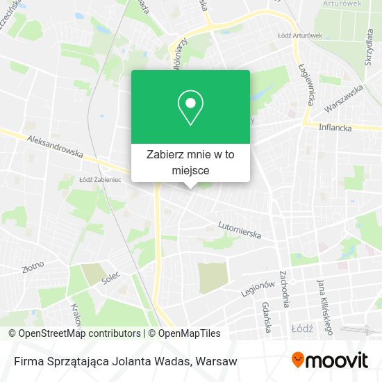 Mapa Firma Sprzątająca Jolanta Wadas