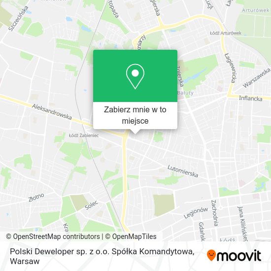 Mapa Polski Deweloper sp. z o.o. Spółka Komandytowa